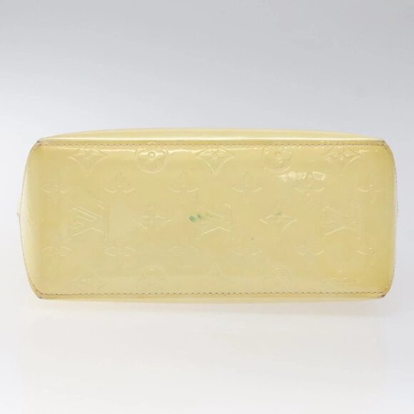 LOUIS VUITTON Monogram Vernis Reade PM Hand Bag Perle - Picture 5 of 15